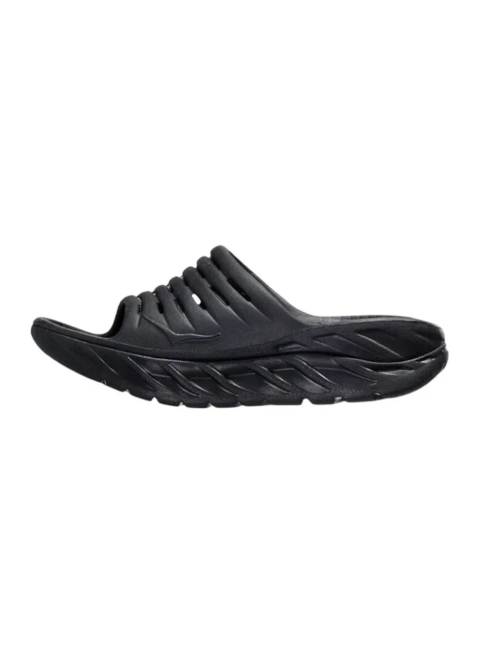 Hoka One One Ora Recovery Slide 2 sandals Black Size 8 Comfortable Lightweight
